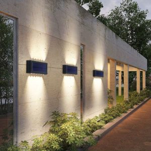 Solar-Powered Outdoor Lights - Perfect for Patio, Garden, and Villa Walls | Durable Plastic Shade