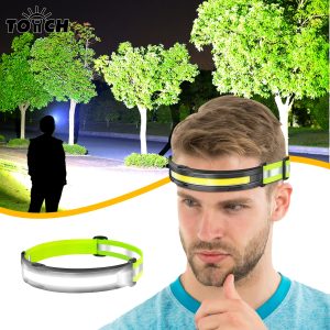 Rechargeable LED Head Torch: 4 Light Modes, Reflective Headband, Waterproof 230??Wide Beam - Perfect For Hiking, Camping, Running, Fishing