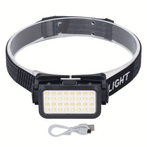 LED Headlamp, Rechargeable Headlamp, USB Charging 5 Gear High Brightness For Outdoor Cycling Fishing